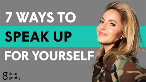 7 Ways to Speak Up for Yourself - YouTube