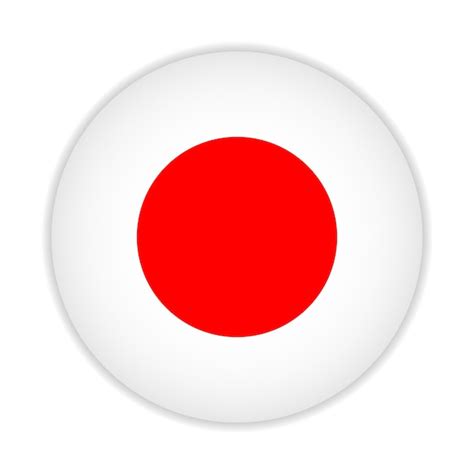 Premium Vector | Round flag of japan. vector illustration.