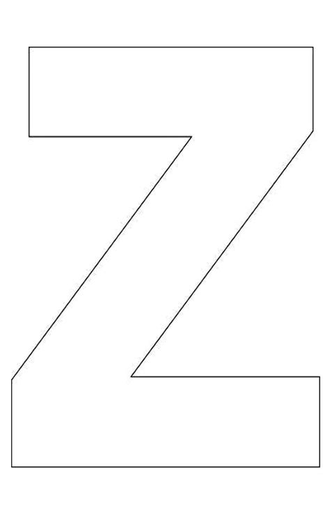 Letter Z Craft Printable