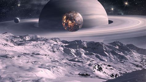 Saturn Moon Wallpapers - Top Free Saturn Moon Backgrounds - WallpaperAccess