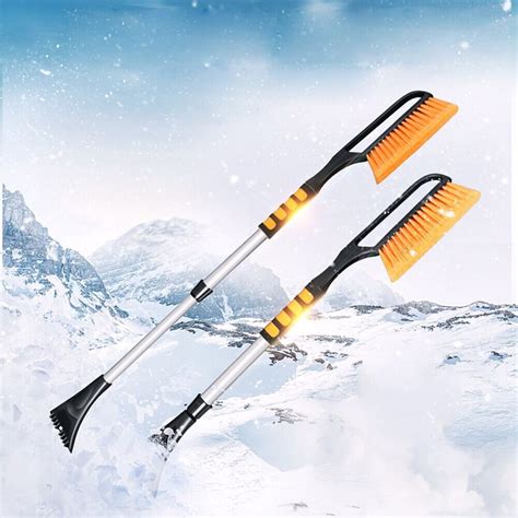 Ice Scraper Multipurpose Long Handle Snow Removal Brush Scraper Ice Shovel For Winter J15-in Ice ...