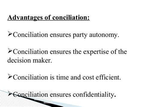 conciliation ppt