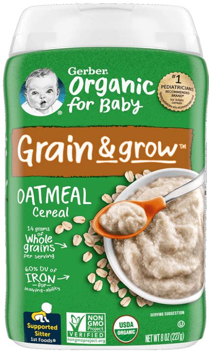 Gerber Organic Oatmeal Cereal Review 2023 | Organic Baby