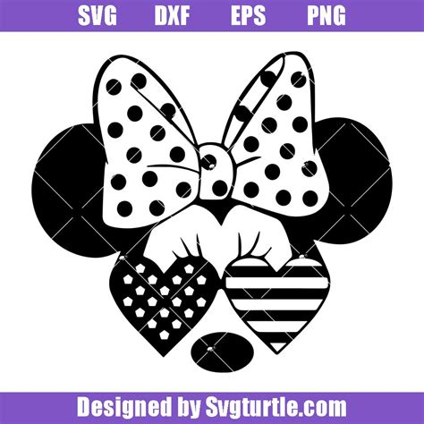 Minnie Mouse Bow Wear Glasses Svg, Disney Svg, Minnie Mouse Svg, Minnie ...