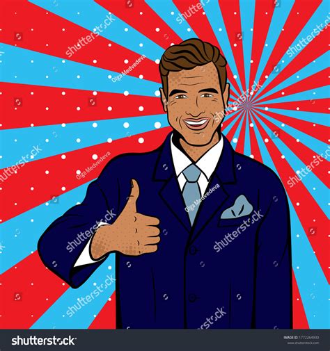 Man Pop Art Style Background Comic Stock Illustration 1772264930 | Shutterstock