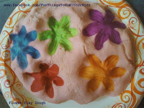 flower play dough | Playdough, Desserts, Cake