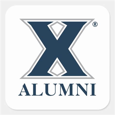 Xavier University Alumni Square Sticker | Zazzle.com