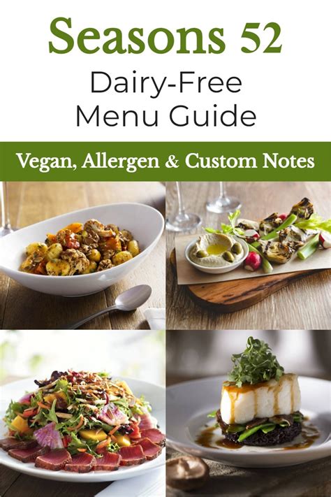 Seasons 52 Dairy-Free Menu Guide (Allergen & Vegan Options)