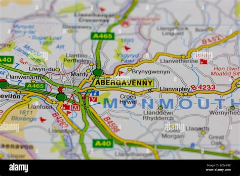 Map Of Abergavenny And Surrounding Area - Ansley Melloney