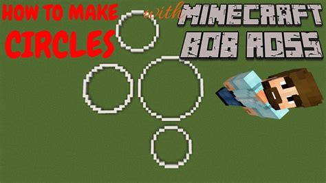 How to Make Circles in Minecraft - YouTube