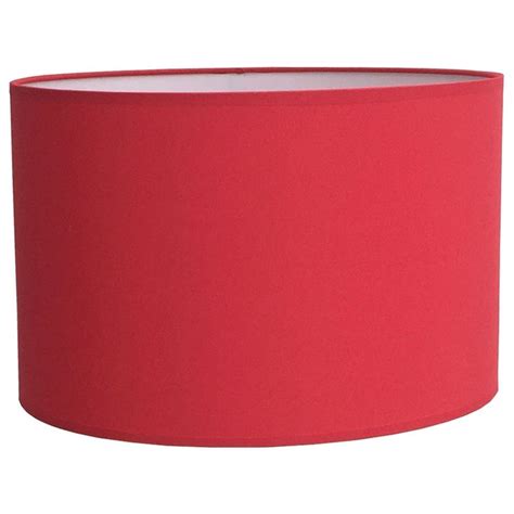 Drum Table Lampshade in Warm Red | Rustic lamp shades, Modern lamp shades, Red table lamp