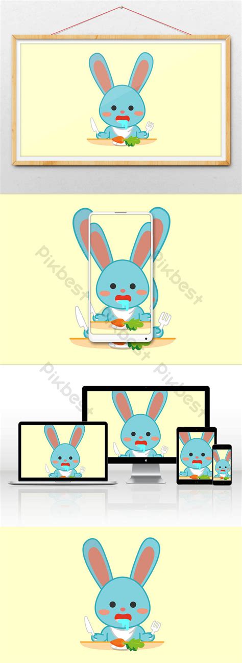 Rabbit Dinner Carrot Emoji GIF Illustration | PSD Free Download - Pikbest