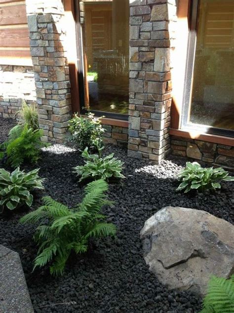 15 Black Lava Rock Landscaping Ideas - Our Blue Ridge House