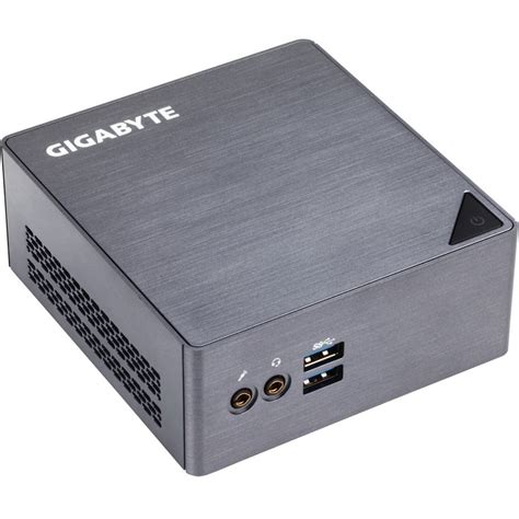 Gigabyte BRIX GB-BSi3H-6100-B2-IWUS Desktop Computer, Intel Core i3 6th Gen i3-6100U 2.30 GHz, 4 ...