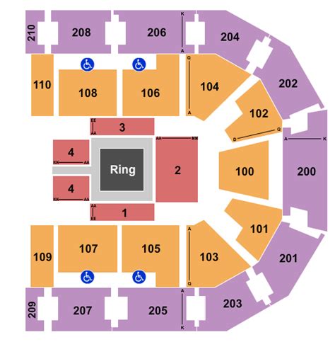 Lakeland Center Seating Chart Wrestling | Elcho Table