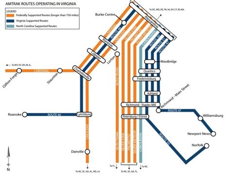 Virginia has a subway-style Amtrak map – Greater Greater Washington