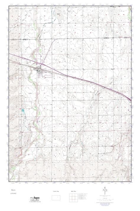 MyTopo Byers, Colorado USGS Quad Topo Map