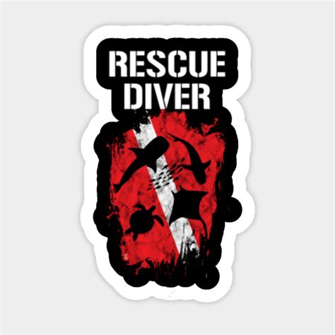 Rescue Diver Scuba - Rescue Diver - Sticker | TeePublic