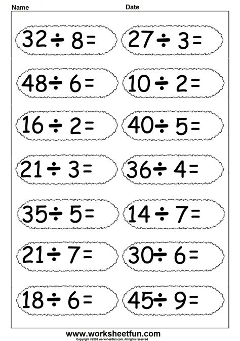 3 Best Images of 3rd Grade Division Worksheets Free Printable - Free ...