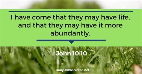 Daily Bible Verse | Jesus Christ | John 10:10 (NKJV)