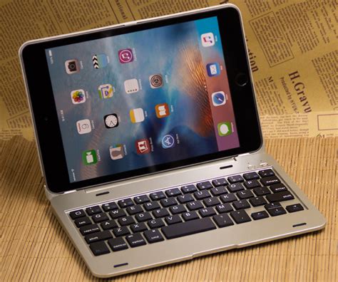 2018 Best Silver Metal iPad Mini 4 Keyboards Covers Or Cases IPMK401 ...