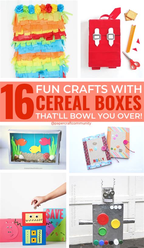 16 Creative Cereal Box Crafts For Kids That Will Bowl You Over | Cereal box craft, Craft ...