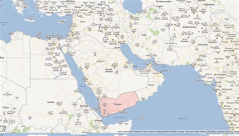 Yemen Map - Yemen