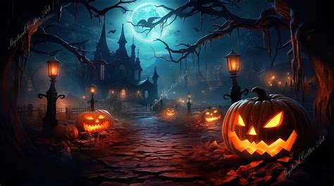 🔥 Free Download Haunted Halloween Vibes High Quality Desktop Wallpaper Instant by @lisan21 ...