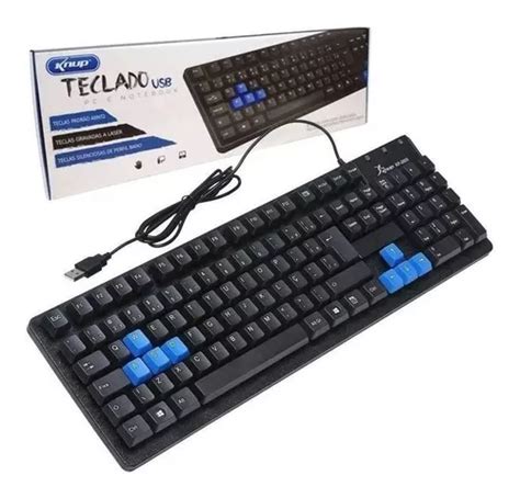 Teclado gamer Knup KP-2044 QWERTY português Brasil cor preto | MercadoLivre