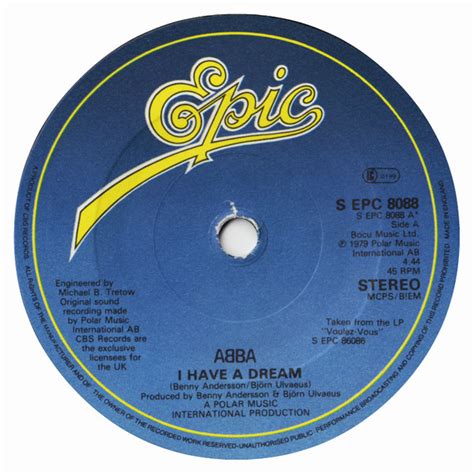 ABBA - I Have A Dream (1979, Label variation, Vinyl) | Discogs