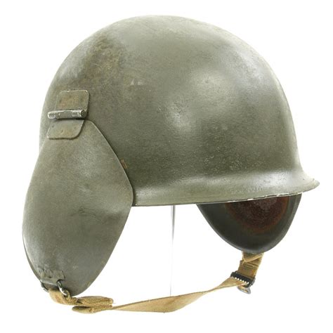 Original U.S. WWII USAAF Bomber Crew M3 Steel FLAK Helmet with Complet – International Military ...