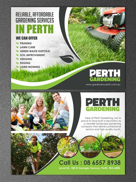 Professional, Serious, Landscape Gardening Flyer Design for Perth Landscaping & Gardening PTY ...