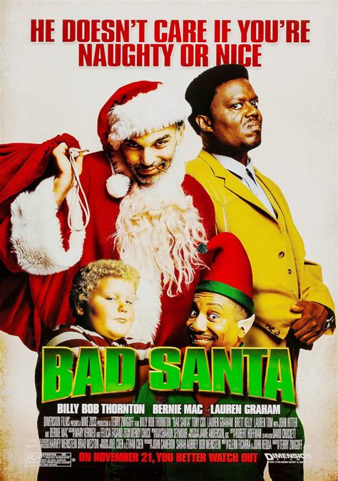 Bad Santa Movie Poster - Classic 00's Vintage Poster Print - prints4u