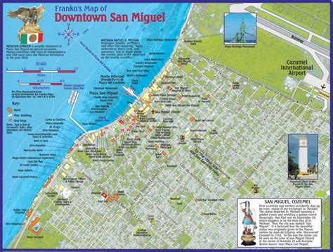 Downtown San Miguel, Cozumel, Mexico - Franko Maps Ltd. - Avenza Maps ...