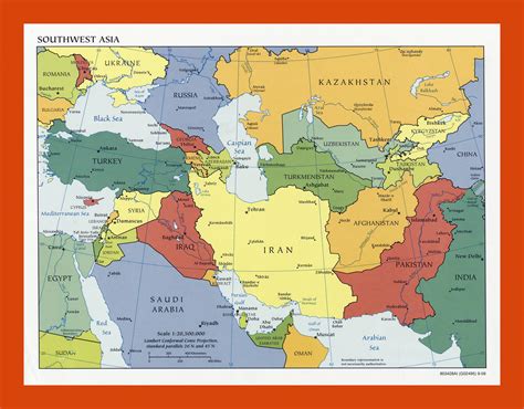 Southwest Asia Map With Capitals Map - vrogue.co