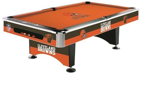 Cleveland Browns NFL 8 Foot Logo Pool Table - Sports Fans Plus | Denver ...