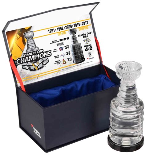 Fanatics Authentic Pittsburgh Penguins 2017 Stanley Cup Champions Crystal Stanley Cup Trophy ...