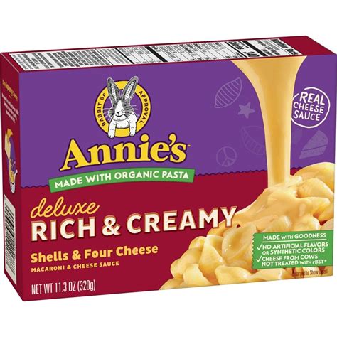 Annie's Homegrown Deluxe Mac and Cheese Four Cheese - 11.3oz | Annies homegrown, Mac and cheese ...