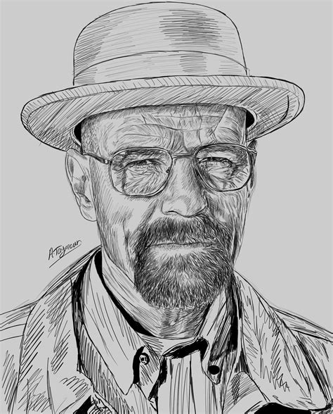 Walter White Sketch Anatomy drawing | Behance