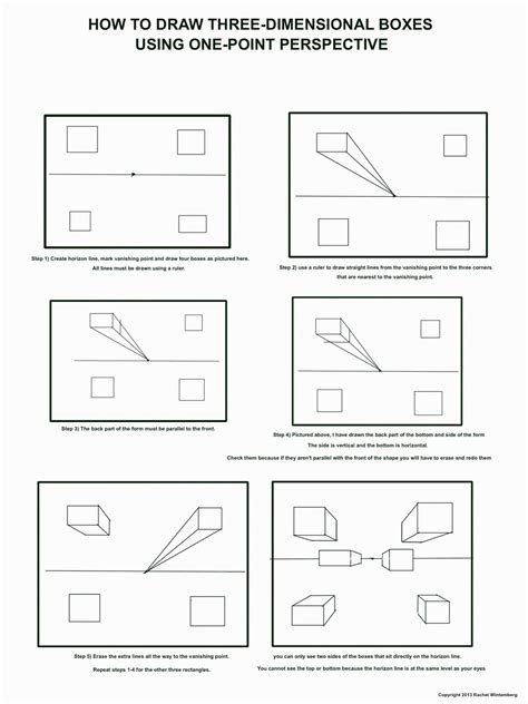 One Point Perspective Worksheet