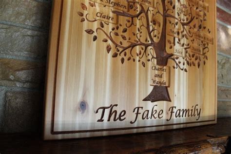 custom family tree wall art grandparent gift personalized