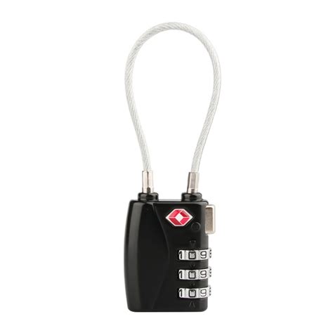 Luggage Locks, TSA Accepted 3 Digit Luggage Cable Locks with Alloy Body, Set Your Own ...