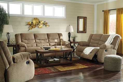 Tulen Mocha 3 Piece Reclining Sofa Set 9860488-Set Ashley Furniture