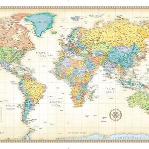 Rand McNally Classic Edition World Wall Map – Laminated Rolled : Rand McNally: Amazon.com.au ...