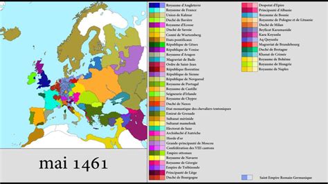 Map Of Europe 1400s