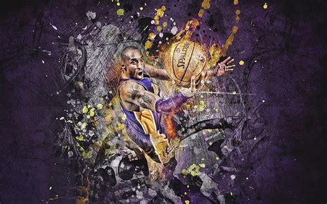 HD wallpaper: Kobe Bryant Art, lakers, basketball player, background ...