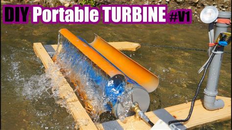 DIY Portable Water Turbine Power #V1 - Easy Making - YouTube | Water ...