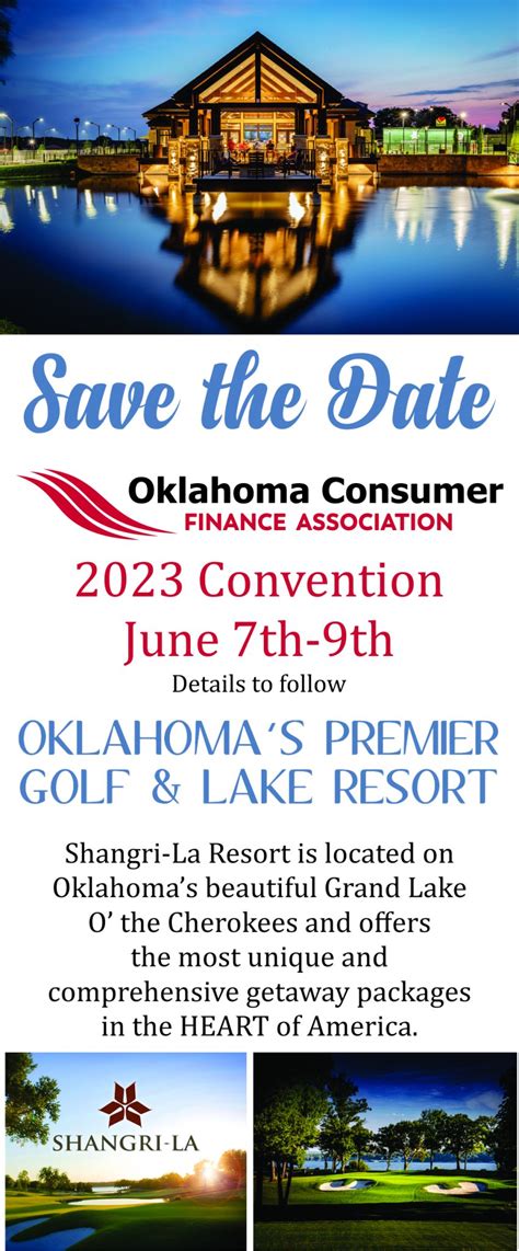 save the daye ocfa conference 2023 - Oklahoma Consumer Finance Association