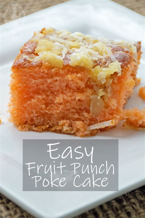 Fruit Punch Poke Cake | Through the Cooking Glass