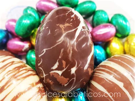 Cómo hacer huevos de Pascua de chocolate sin azúcar | Dulces Diabéticos